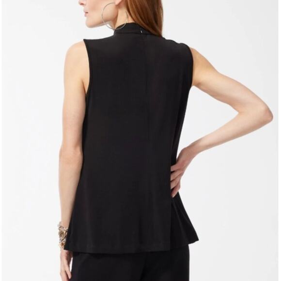 Chico's Black Label Twist Neck Top Black S - Picture 3 of 4